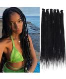 Leeven 18 Inch Dreadlock Extension - 10 Strands Synthetic Reggae Dreads in Black /1B - Buy Online on GoSupps.com