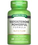 Nature's Truth Testosterone Supplement for Men - 60 Non-GMO & Gluten Free Softgels | Boost Energy & Vitality - Buy Online on GoSupps.com
