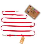 Kuri Pai 3m Dog Leash for Small Dogs | Comfortable Double Linen Leash | Sustainable Bamboo | Red | S Size (280cm x 1.5cm) - Buy Online on GoSupps.com