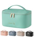 Portable Travel Makeup Bag for Women | Small Cosmetic Organizer Pouch in Tiffany Blueish Green - Buy Online on GoSupps.com