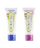 Jack N' Jill Kids Natural Toothpaste Bundle - Bubblegum and Berries Cream Flavour - 2x50g - Soothes Gums, Fights Decay - 6 Months - Buy Online on GoSupps.com