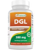 Best Naturals DGL Chewable 380mg - 180 Tablets - Pack of 1 - Buy Online on GoSupps.com