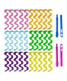 30pcs Heatless Hair Curlers Rollers Wave Curls Styling Kit with 2 Sets Styling Hooks No Heat Hair Curlers Spiral Curlers for Short and Medium Hair(12 Inch/ 30 cm) 12 Inch (Pack of 30) - Buy Online on GoSupps.com