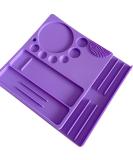Buy Silicone Palette for Lash Lift & Brow Lamination - 9 Function Tray for Eyelash Lifting & Tint Mixing (Purple) - International Shipping Available - Buy Online on GoSupps.com