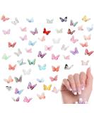 Abeillo 50Pcs Butterfly Nail Charms Micro Resin Butterflies Shape Nail Gems 3D Nail Art Charms Nail Decoration Supplies for Women Girls Manicure - Buy Online on GoSupps.com