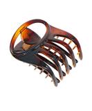 Parcelona French Curvy Oval Paw Tortoise Shell Brown 3  Cellulose Acetate Side Slide In Scoop Jaw Hair Claw Clip Clutcher for Women and Girls (Tortoise Shell Brown) - Buy Online on GoSupps.com