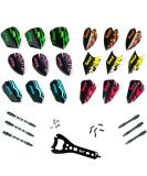 IgnatGames Dart Flights and Accessories Set - 30 Different Shapes + 6 Protectors | Darts Upgrade Kit - Buy Online on GoSupps.com