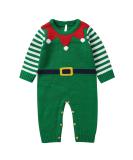 Mimixiong Knitted Baby Christmas Romper | Newborn Xmas Costume for Boys & Girls | 3-6 Months (Green) - Buy Online on GoSupps.com