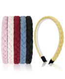WOVOWO Braided Thin Headbands for Women Girls - 6 Pcs Boho Woven Hairbands - Buy Online on GoSupps.com