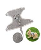 Shop Premium Rabbit Accessories: Harnesses Collars Leashes & Dishes for Small Animals - Adjustable & Breathable (Gray) - Buy Online on GoSupps.com