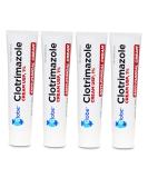 Globe Clotrimazole Antifungal Cream 1% (1 oz) - Relieves Itching, Burning, Cracking & Scaling | Compare to Name Brand Active Ingredient | 4 Pack - Buy Online on GoSupps.com