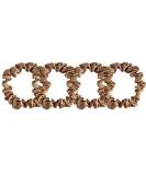 Small Satin Silk Hair Scrunchies for Thick, Curly, and Thin Hair - 4 Pack Champagne Gold - Traceless Frizz Prevention - Women and Girls Hairbands - Buy Online on GoSupps.com