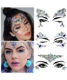 GULELAYAR Rhinestone Gem Stickers for Face - 3 Sets Festival Face Jewels Tattoo Eyes Body Gem Sticker - Temporary Crystal Tears Stones for Carnival, Music Festival, Rave Party - Buy Online on GoSupps.com