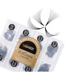 LASHVIEW 1000 Premade Volume Eyelash Extensions - 10D D Curl Mixed Tray Handmade Thin Base 9-16mm 1000 Fans | Shop Internationally - Buy Online on GoSupps.com