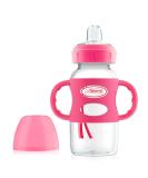 Dr. Brown's Wide-Neck Sippy Bottle 6M+ Pink 9 oz (270 ml) - Buy Online on GoSupps.com