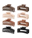 8-Piece Hair Clip Set - 11cm Matte Hair Clips for Thick & Thin Hair - Stylish Accessories & Gift Idea - Buy Online on GoSupps.com