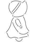 Quilting Creations Sunbonnet Sue Quilt Stencil - Create Beautiful Quilt Designs Easily - Buy Online on GoSupps.com