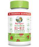 MaryRuth Organics Vitamin D3 + B12 Gummies Pectin Based Strawberry 60 Gummies - Buy Online on GoSupps.com