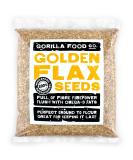 Gorilla Food Co. Golden Flax Seeds (Linseeds) - 800g - Buy Online on GoSupps.com