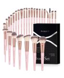 Premium Makeup Brush Set - Professional Foundation Eyes & Lips Brushes in Black Gift Box | Magefy - Buy Online on GoSupps.com