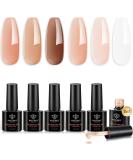Modelones 8-in-1 Nail Builder Gel Set - 6 Colors | Hard Gel for Nail Extensions | Builder Gel in a Bottle - Buy Online on GoSupps.com