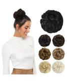 Yamel Natural Black Messy Bun Hair Extension for Women - Updo Curly Scrunchie - Buy Online on GoSupps.com