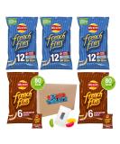 Walkers French Fries Variety Multipack Crisps 48x18g (12 X Ready Salted 12 X Cheese & onion 12 X Salt 7 Vinegar 12 X Worcester Sauce) Boxed Treatz - Buy Online on GoSupps.com