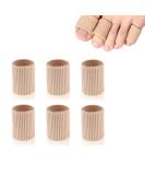 Toe Cushion Tubes Set of 6 - Soft Gel Protectors for Corns Blisters & Calluses | Pain Relief Toe Sleeves - Value Pack - Buy Online on GoSupps.com