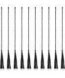 Shappy 10pc Black Whip Crackers Nylon Rope Replacement Set - 11.8 Inch for Horse, Bullwhip, Stock Whip - Buy Online on GoSupps.com