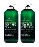Botanic Hearth Tea Tree Shampoo and Conditioner Set - Vegan Collagen, Pure Tea Tree Oil, Sulfate & Paraben Free - For Itchy, Dry Scalp - 16 fl oz - Men and Women - Buy Online on GoSupps.com