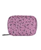 Travel Pill Organizer Bag - Purple Goth with Bats | Weekly Pill Case for Vitamins & Supplements | Compact & Portable Zippered Pill Box - Buy Online on GoSupps.com