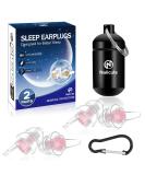 Buy Naiicute hrst psel Sleep Earplugs - Noise Cancelling Silicone Earplugs for Snoring & Travel | 2 Pairs in Pink - Buy Online on GoSupps.com