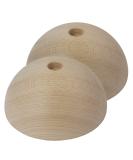 ALPIDEX Wooden Hemispheres Climbing Holds - 2pcs Campussloper - Smooth Real Wood 13cm Sizes for International Shipping - Buy Online on GoSupps.com