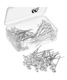 Bouquet Pins Corsages Pins Flower Diamond Pins Floral Rhinestones Pins Crystal Diamond Head Clear Straight Pins for Wedding Bridal Hair Accessories Jewelry Decoration Craft  2 Inch (100 Pieces) - Buy Online on GoSupps.com