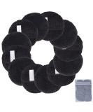 Kinhwa Reusable Makeup Remover Pads - Washable Microfiber Facial Cleaning Pads (12 Pack) - Super Soft & Convenient with Laundry Bag - Eco-Friendly Skincare Solution - Buy Online on GoSupps.com