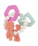 Nuby Chewy Charms Silicone Teether - Coral Unicorn Design - 1 Count - Buy Online on GoSupps.com