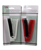 Folding Compact Travel Pocket HAIR BRUSH/COMB  1 Red 1 White by Le Salon - Buy Online on GoSupps.com