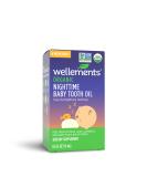 Wellements Organic Nighttime Baby Tooth Oil for Teething, Free from Dyes, Parabens, Preservatives, 0.5 Fl oz - Buy Online on GoSupps.com