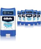 Gillette Antiperspirant Deodorant Gel For Men 420 ml (70 ml x 6) 48-Hour Invisible Sweat and Odour Protection Cool Wave - Buy Online on GoSupps.com