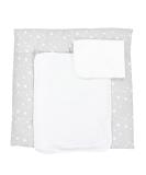 TupTam Changing Mat with 2 Terry Cloth Covers - Stars Grey 65x75 cm | International Shipping Available - Buy Online on GoSupps.com