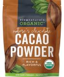 Viva Naturals Organic Cacao Powder from Superior Criollo Beans - 1 Lbs - Buy Online on GoSupps.com