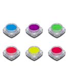 6er Neon Pigment Powder Set - Smoky Nails in Pink Red Yellow Blue Purple Green | Perfect for Nail Art - International Shipping Available - Buy Online on GoSupps.com