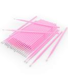 HGLOZ Microswabs for Eyelash Extensions (Pack of 500) - 2mm Pink Soft Micro Applicator Brush for Makeup Application and Cleaning - Buy Online on GoSupps.com