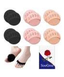SooGree Ball of Foot Cushions for Women - 6 Pairs of Honeycomb Metatarsal Pads for Invisible and Reusable Pain Relief - Buy Online on GoSupps.com
