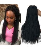 18 Inch Senegalese Twist Crochet Braids 8Packs | Synthetic Braiding Hair Extensions for Black Women (18 Inch 1b) - Buy Online on GoSupps.com