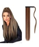 Jjstar 70 cm Synthetic Ponytail Hair Extension for Women | Smooth Braid in Ashy Medium Brown/Ash Blond - International Shipping Available - Buy Online on GoSupps.com