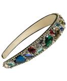 Fodattm Women's Glitter Rhinestone Wide Brim Headband - Stylish Multicolor Accessory for All Occasions | International Shipping - Buy Online on GoSupps.com