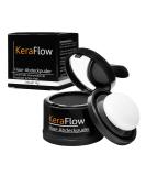 KeraFlow Root Powder - Hair Concealer & Thickening Solution for Grey Roots & Thinning Hair (4g Black) | Shop Internationally - Buy Online on GoSupps.com