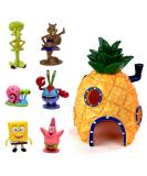 Lacets 7 PCs Aquarium Decoration - Pineapple Ornaments for Fish Tanks & Underwater Landscapes | International Shipping - Buy Online on GoSupps.com