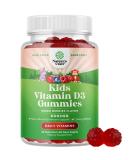 Kids Vitamin D Gummies - 1000 IU Delicious & Nutritious Supplement for Immune, Muscle & Bone Health - Non-GMO Fruit Flavors - Kosher & Gelatin Free - Buy Online on GoSupps.com